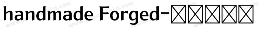 handmade Forged字体转换